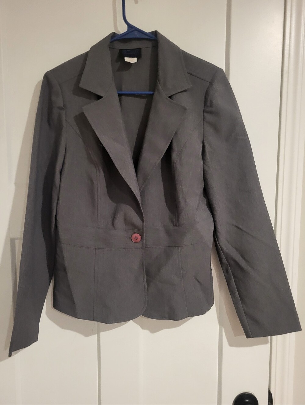 Star City Classic Women's Gray Blazer Jacket - Timeless Professional Style SizeM